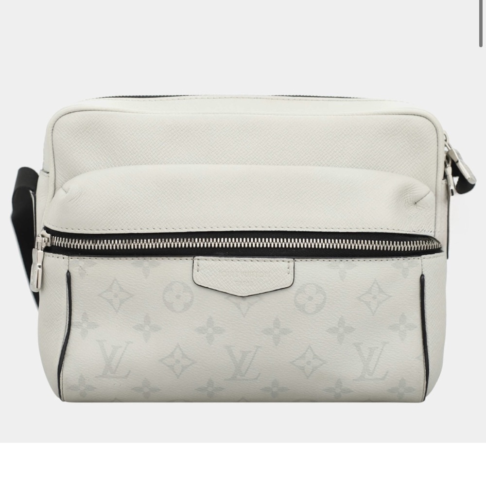 Louis Vuitton White Outdoor Messenger Bag Monogram Taigarama Crossbody Bag